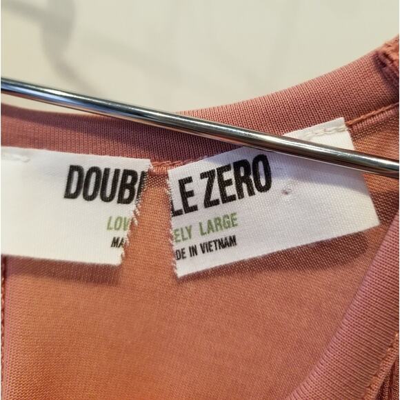 Double Zero NEW Solid Halter Midi Dress Rose Size L - Picture 4 of 11